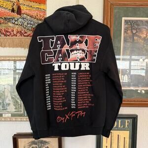 Big X The Plug RARE Take Cake Black Rap Hip Hop Tour Hoodie Size Men’s Medium